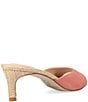 Pelle Moda Unia Suede Raffia Stiletto Dress Slide Sandals - Image 2