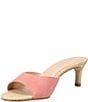 Pelle Moda Unia Suede Raffia Stiletto Dress Slide Sandals - Image 4