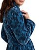 Pendleton Blue Ridge Print Cotton Terry Velour Cozy Long Robe - Image 5