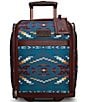 Color:Blue - Image 1 - Carico Lake Blue Collection 16#double; Underseat Carry-On Spinner Suitcase