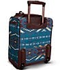 Color:Blue - Image 2 - Carico Lake Blue Collection 16#double; Underseat Carry-On Spinner Suitcase