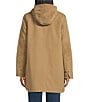Pendleton Cedar Creek Cotton Canvas Corduroy Trim Stand Collar Hooded Zip Front Parka Jacket, Color:Old Oak - Image 3