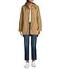 Pendleton Cedar Creek Cotton Canvas Corduroy Trim Stand Collar Hooded Zip Front Parka Jacket, Color:Old Oak - Image 4
