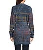 Pendleton Cheyenne Textured Knit Banded Collar Long Sleeve Open Front Tie Cardigan - Image 2