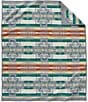 Color:Grey - Image 1 - Chief Joseph Southwestern Print Robe Blanket