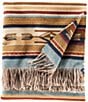 Color:Harvest - Image 1 - Chimayo Southwestern Fringe Wool Throw Blanket