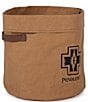 Pendleton Embellished Harding Patterned Paper Dog Eco-Friendly Toy Bucket, Color:Brown - Image 2