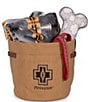 Pendleton Embellished Harding Patterned Paper Dog Eco-Friendly Toy Bucket, Color:Brown - Image 5