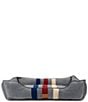 Pendleton Fleece Kuddler Striped Pet Bed, Color:Cabin Stripe Gray - Image 1