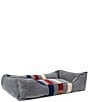 Pendleton Fleece Kuddler Striped Pet Bed, Color:Cabin Stripe Gray - Image 4