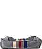 Pendleton Fleece Kuddler Striped Pet Bed, Color:Cabin Stripe Gray - Image 6