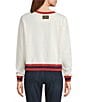 Pendleton French Terry Ski Graphic Embroidered Crew Neck Long Sleeve Pullover - Image 2