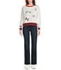 Pendleton French Terry Ski Graphic Embroidered Crew Neck Long Sleeve Pullover - Image 3