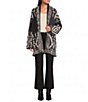 Pendleton Geometric Graphic Pattern Shawl Collar Long Sleeve Single Button Statement Sweater Cardigan - Image 3