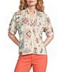 Pendleton Harlow Printed Spread Collar Short Sleeve Shirt - Image 1