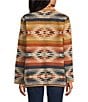 Pendleton Jacquard Reversible Wool Western Long Sleeve Button Front Jacket, Color:Wyeth Falls Tan - Image 3