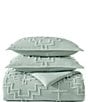 Color:Sky Gray - Image 2 - Kiva Steps Comforter Mini Set