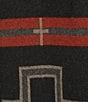 Pendleton Lambswool Graphic Open Front Long Sleeve Duster, Color:Black/Red San Miguel - Image 5