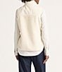 Pendleton Laurel Berber Fleece Stand Collar Sleeveless High-Low Hem Zip Front Vest, Color:Bone - Image 2