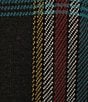 Pendleton Merino Plaid Crew Neck Long Sleeve Pullover, Color:Black - Image 4