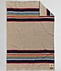 Color:Taupe/Multi - Image 2 - National Parks Yellowstone Wool & Cotton Throw with Carrier