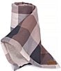 Color:Tan/Black - Image 3 - Pet Classics Block Plaid Pattern Berber Plush Throw Blanket