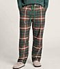 Pendleton Plaid Soft Flannel Pajamas Pants, Color:Green Multi Plaid - Image 3