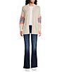 Pendleton Ribbed Knit Sierra Springs Long Sleeve Open Front Cardigan - Image 3