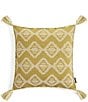 Pendleton Saddlebrook Stitching Geometric Print Tassel Square Pillow - Image 1