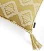 Pendleton Saddlebrook Stitching Geometric Print Tassel Square Pillow - Image 4
