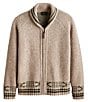 Pendleton Salmon Falls Full-Zip Wool Blend Sweater, Color:Oatmeal - Image 2