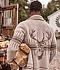 Pendleton Sawtooth Buck Full-Zip Lambswool Sweater, Color:Sawtooth Oatmeal - Image 3