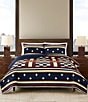 Pendleton Scout Stripe Coverlet Mini Set, Color:Navy - Image 2