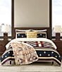 Pendleton Scout Stripe Coverlet Mini Set, Color:Navy - Image 3