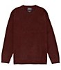 Color:Burgundy - Image 1 - Shetland Wool Crew Sweater