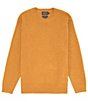 Color:Deep Gold - Image 1 - Shetland Wool Crew Sweater