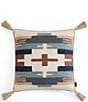 Pendleton Shiprock Collection by Pendleton Geometric Print Tassel Square Pillow - Image 1