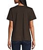 Color:Vintage Black - Image 2 - Short Sleeve Crew Neck Rodeo Cowgirl Graphic Tee Shirt
