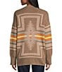 Pendleton Sierra Springs Cardigan, Color:Dark Taupe Heather - Image 2