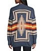 Pendleton Sierra Springs Open Front Cardigan, Color:Dusty Blue Heather - Image 2
