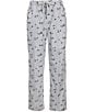 Pendleton Soft Flannel Outdoor Ski Print Pajama Pants, Color:Ski Resort Grey - Image 2