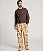 Pendleton Soft Flannel Pajamas Pants, Color:Pendleton Ranch Tan - Image 3