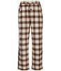 Pendleton Soft Flannel Plaid Pajama Pants, Color:Ecru Tartan - Image 2