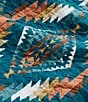 Pendleton Summerland Geometric Print Reversible Coverlet Mini Set, Color:Teal - Image 5