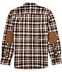 Pendleton Trail Large Plaid Long Sleeve Woven Shirt, Color:Brown/Yellow - Image 2
