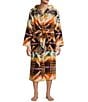 Pendleton Unisex Pattern Long Sleeve Terry Hoodie Robe Terry Robe, Color:Mystic Lake Multi - Image 1
