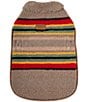 Pendleton Vintage Camp Berber Striped Dog Coat, Color:Mineral Umber - Image 1