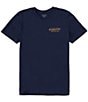 Color:Navy/Gold - Image 2 - Vintage Logo Graphic Short Sleeve T-Shirt