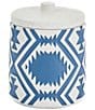 Color:Blue - Image 1 - White Sands Stoneware Covered Jar