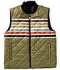 Pendleton Wildwood Chest Stripe Reversible Vest, Color:Black Outdoor Stripe - Image 2
